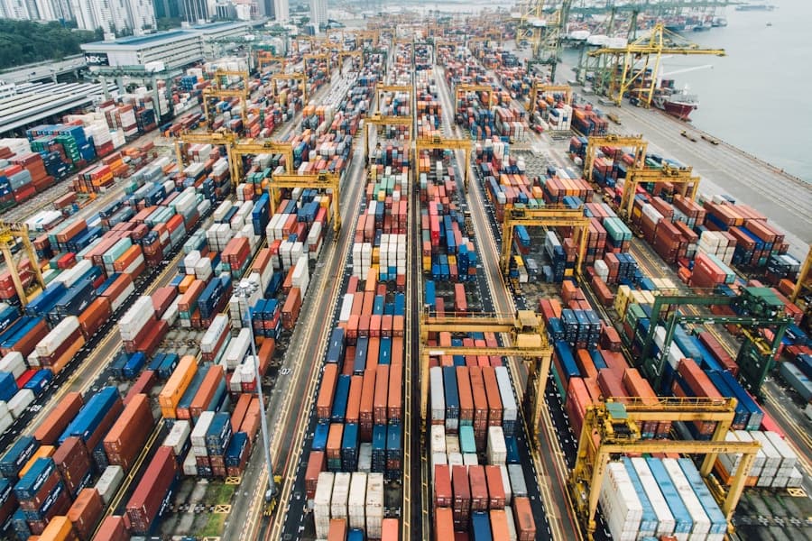 Home2Global Trade global shipping operations — container vessels at an international port